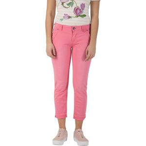 Dżinsy "Nali" - Slim fit - w kolorze jasnoróżowym. Czerwone jeansy marki Timezone, z aplikacjami, ze skóry. W wyprzedaży za 136,95 zł.