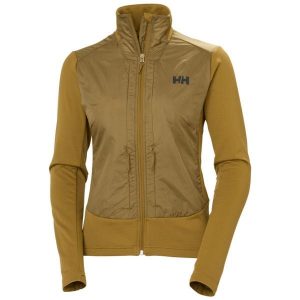 Damska kurtka puchowa Helly Hansen Versalite Hybrid. Brązowe kurtki Helly Hansen, bez wzorów, z polaru, bez kaptura. Za 533,50 zł.