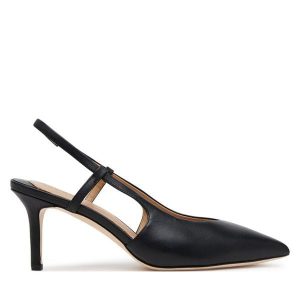 Sandały LAUREN RALPH LAUREN. Czarne sandały Lauren Ralph Lauren, bez wzorów, bez obcasa, na szpilce, bez zapięcia. Za 399,99 zł.