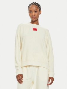Hugo Sweter Snoozie 50523414 Écru Regular Fit. Swetry klasyczne Hugo, xs, bez kołnierzyka. Za 339,99 zł.