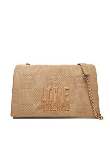 LOVE MOSCHINO Torebka JC4122PP0NKB110A Beżowy. Brązowe torebki klasyczne LOVE MOSCHINO, bez wzorów, ze skóry, bez dodatków. Za 639,99 zł.