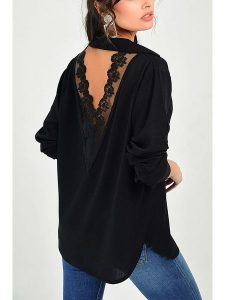 Milan Kiss Koszulka w kolorze czarnym rozmiar: S. Czarne bluzki Milan Kiss, s, bez wzorów, z koronki, bez kołnierzyka, bez ramiączek. Za 140,20 zł.