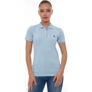 SIR RAYMOND TAILOR Koszulka polo "Angie" w kolorze błękitnym rozmiar: L. Niebieskie bluzki Sir Raymond Tailor, l, bez wzorów, z bawełny, bez kołnierzyka, bez ramiączek. Za 125,45 zł.