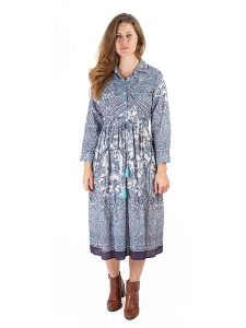 Isla Bonita by SIGRIS Sukienka w kolorze niebieskim rozmiar: XL. Niebieskie sukienki Isla Bonita by SIGRIS, xl, bez wzorów, z bawełny, bez kołnierzyka, bez ramiączek, midi. Za 184,46 zł.