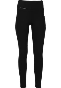 Damskie legginsy z kieszenią Endurance Tathar. Czarne legginsy ENDURANCE, bez wzorów, z nylonu, długie. Za 257,50 zł.