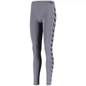 Legginsy Sportowe Hummel Classic Bee Ci Seamless Tights Damskie. Szare legginsy Hummel, bez wzorów. Za 79,00 zł.