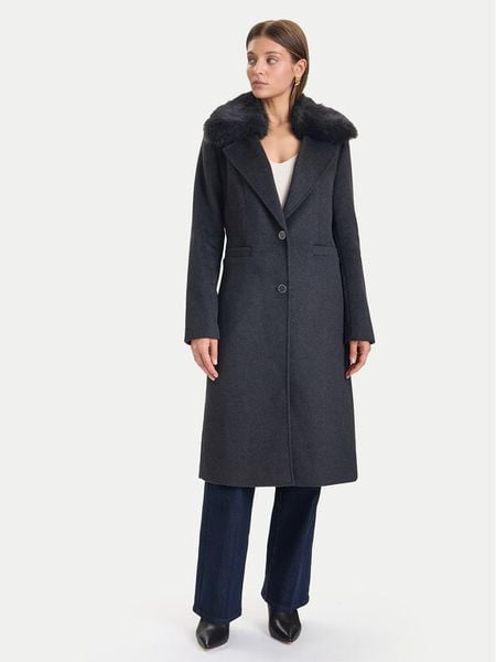 Guess Płaszcz wełniany W5BL19 W2642 Szary Regular Fit. Szare płaszcze Guess, na zimę, xxl, z aplikacjami, z syntetyku, bez kaptura. Za 769,99 zł.