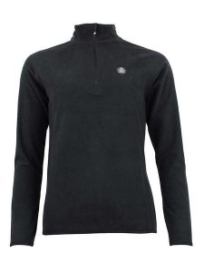 Peak Mountain Bluza polarowa "Afinor" w kolorze czarnym rozmiar: L. Czarne bluzy Peak Mountain, l, z aplikacjami, z materiału, bez kaptura. Za 96,60 zł.