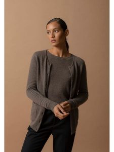 Perfect Cashmere Kaszmirowy kardigan w kolorze brązowym rozmiar: L. Brązowe kardigany Perfect Cashmere, z kaszmiru. Za 347,99 zł.