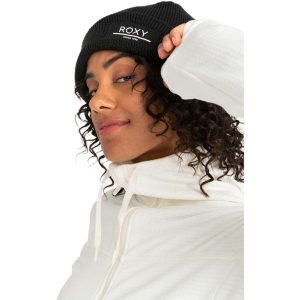 Czapka zimowa damska Roxy Folker. Czarne czapki Roxy, bez wzorów. Za 71,50 zł.