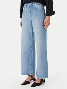 Calvin Klein Jeans Jeansy LV047F662G Niebieski Wide Leg. Niebieskie jeansy Calvin Klein Jeans, bez wzorów, z bawełny. Za 409,99 zł.