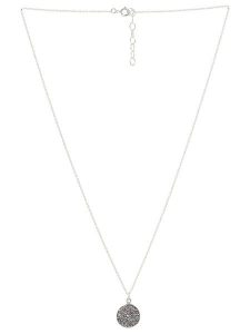 AMAZONIA Srebrny naszyjnik "Istacu" z zawieszką - dł. 42 cm rozmiar: onesize. Szare naszyjniki AMAZONIA, srebrne. Za 122,38 zł.