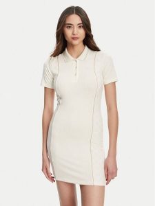Guess Sukienka dzianinowa V5YK00 KCX12 Écru Regular Fit. Kombinezony Guess, xs, z aplikacjami, z dzianiny, bez kołnierzyka, bez ramiączek. Za 229,99 zł.