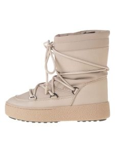 Moon Boot Botki zimowe "Ltrack Tube" w kolorze beżowym rozmiar: 40. Brązowe botki Moon Boot, na zimę, bez wzorów, bez obcasa, bez zapięcia. Za 274,75 zł.