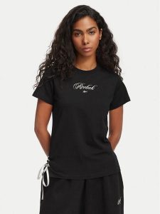 Reebok T-Shirt Anka RK25697CCW Czarny Regular Fit. Czarne t-shirty Reebok, xl, bez wzorów, z bawełny, bez kołnierzyka, bez ramiączek. Za 129,99 zł.