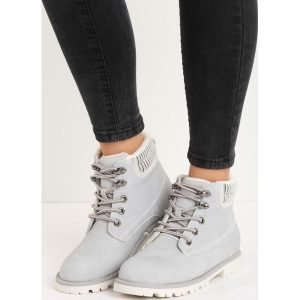 Szare Traperki Cut to the Chase. Buty zimowe marki Born2be. Za 119,99 zł.