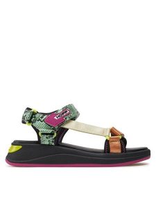 HOFF Sandały Tenos 12408005 Zielony. Zielone sandały HOFF, bez wzorów, ze skóry, bez obcasa, na płaskiej podeszwie, bez zapięcia. Za 259,99 zł.