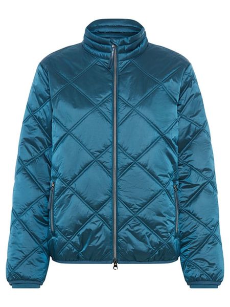 Olsen Kurtka pikowana w kolorze turkusowym rozmiar: 44. Niebieskie kurtki Olsen, bez wzorów, bez kaptura. Za 191,42 zł.