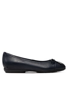 Geox Baleriny D Annytah D D927ND 00085 C4002 Granatowy. Niebieskie balerinki Geox, bez wzorów, ze skóry, bez obcasa, bez zapięcia. Za 299,99 zł.