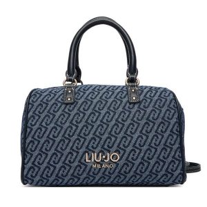 Torebka Liu Jo. Niebieskie kuferki Liu Jo, bez wzorów, bez dodatków. Za 639,99 zł.