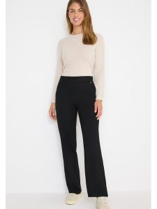 Cecil Spodnie w kolorze czarnym rozmiar: XS/L32. Czarne spodnie z wysokim stanem Cecil, bez wzorów, z materiału, z podwyższonym stanem. Za 149,66 zł.