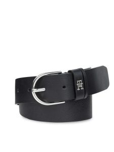 Tommy Hilfiger Pasek Damski Th Timeless 3.5 AW0AW15387 Czarny. Czarne paski TOMMY HILFIGER, bez wzorów, ze skóry. Za 289,99 zł.