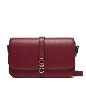 Torebka Tommy Hilfiger. Czerwone listonoszki TOMMY HILFIGER, bez wzorów, bez dodatków. Za 519,99 zł.