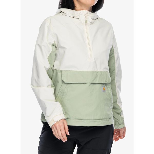 Anorak damski Carhartt Loose Lightweight Anorak. Zielone kurtki CARHARTT, bez wzorów, z softshellu, bez kaptura. Za 398,99 zł.