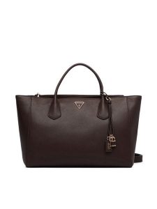 Guess Torebka Marissa HWBG23 33240 Brązowy. Brązowe shopper bag Guess, z aplikacjami, ze skóry, bez dodatków. Za 674,99 zł.