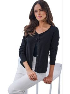 Heine Kardigan w kolorze czarnym rozmiar: 34. Czarne kardigany Heine. Za 78,99 zł.