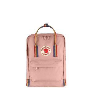 Plecak miejski Fjallraven Kanken Rainbow - chalk rose/rainbow. Czerwone plecaki Fjällräven. Za 401,49 zł.