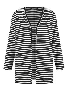 SAMOON Kardigan w kolorze czarno-białym rozmiar: 48. Białe kardigany Samoon. Za 105,63 zł.