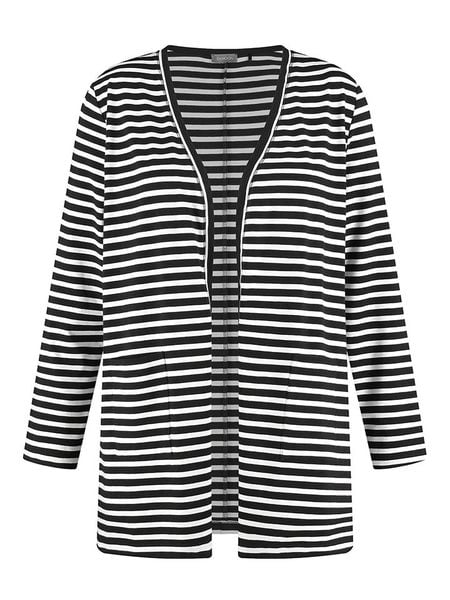 SAMOON Kardigan w kolorze czarno-białym rozmiar: 48. Białe kardigany Samoon. Za 109,78 zł.