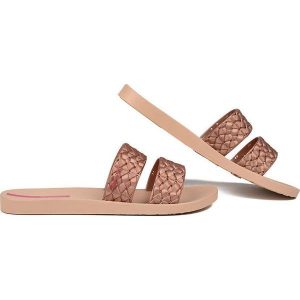 Klapki basenowe damskie Ipanema Renda II Fem. Brązowe klapki Ipanema, bez wzorów, bez obcasa. Za 148,00 zł.