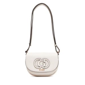 Torebka Guess. Białe listonoszki Guess, z aplikacjami, bez dodatków. Za 379,99 zł.