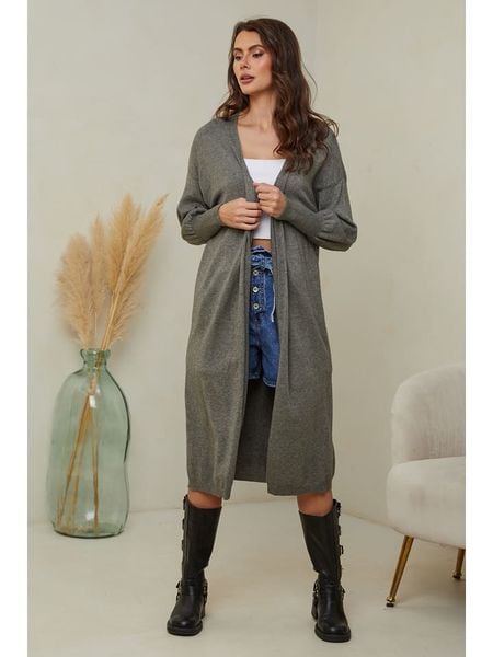 Joséfine Kardigan "Heviz" w kolorze khaki rozmiar: L. Brązowe kardigany Joséfine, z kaszmiru. Za 173,99 zł.