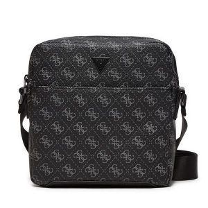 Torebka Guess. Szare listonoszki Guess, z aplikacjami, bez dodatków. Za 219,99 zł.