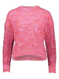 ONLY Sweter w kolorze różowym rozmiar: XL. Różowe swetry oversize ONLY, xl, bez wzorów, ze splotem, bez ramiączek. Za 113,99 zł.