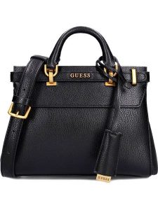 Guess Torebka w kolorze czarnym - 32 x 24 x 12 cm rozmiar: onesize. Czarne torebki klasyczne Guess, z aplikacjami, z materiału, przez ramię, bez dodatków. Za 484,31 zł.