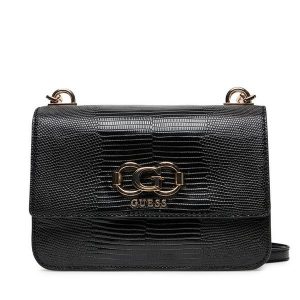 Torebka Guess. Czarne listonoszki Guess, z aplikacjami, bez dodatków. Za 449,99 zł.