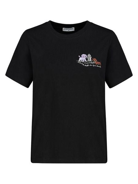 Eight2Nine Koszulka w kolorze czarnym rozmiar: L. Czarne bluzki Eight2Nine, l, bez wzorów, z bawełny, bez kołnierzyka, bez ramiączek. Za 43,99 zł.