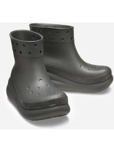 Crocs Kalosze "Classic Crush" w kolorze khaki rozmiar: 38/39. Brązowe kalosze Crocs, bez wzorów. Za 156,60 zł.