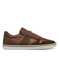 Geox Sneakersy "Elver" w kolorze jasnobrązowym rozmiar: 46. Brązowe trampki Geox, bez wzorów, z materiału, bez zapięcia. Za 264,95 zł.