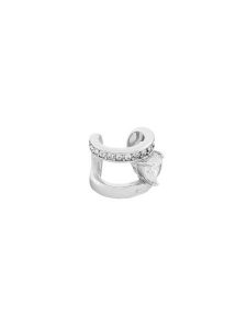 Guess Nausznica JUBE04 660JW Srebrny. Szare kolczyki Guess, metalowe. Za 179,99 zł.