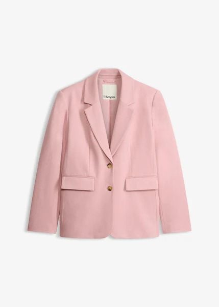 Żakiet jednorzędowy ze stretchem. Czerwone marynarki i żakiety bonprix, bez wzorów, eleganckie. Za 239,99 zł.
