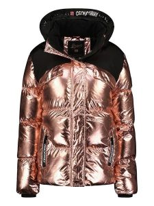 Geographical Norway Kurtka zimowa "Bilkiss" w kolorze różowym rozmiar: XL. Różowe kurtki Geographical Norway, na zimę, xl, bez wzorów, z puchu, bez kaptura. Za 265,39 zł.