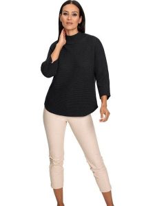 Heine Sweter w kolorze czarnym rozmiar: 38. Czarne swetry oversize Heine, bez wzorów, prążkowane, bez ramiączek. Za 86,99 zł.