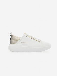 ALEXANDER SMITH Skórzane sneakersy w kolorze białym rozmiar: 37. Białe trampki Alexander Smith, bez wzorów, bez zapięcia. Za 342,60 zł.