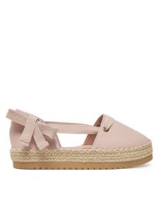 DeeZee Espadryle ZYLS093 Różowy. Czerwone espadryle DeeZee, bez wzorów, z materiału, bez obcasa. Za 119,99 zł.