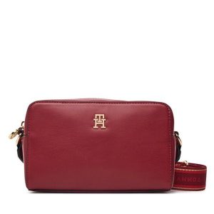 Torebka Tommy Hilfiger. Czerwone listonoszki TOMMY HILFIGER, bez wzorów, bez dodatków. Za 409,99 zł.